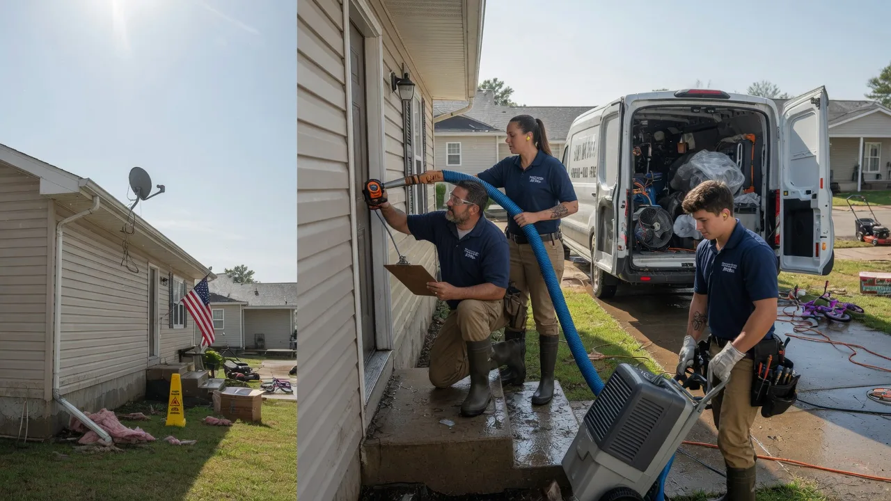 Ceiling Water Damage Restoration in Carman, IL near me